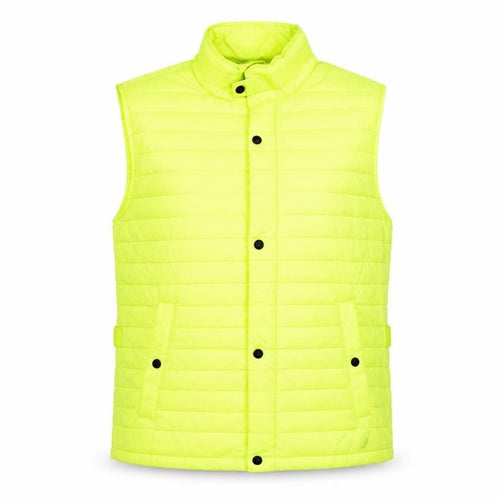 Nautica Men's Yellow Padded Puffer Waistcoat L