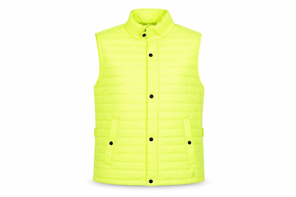 Nautica Men's Yellow Padded Puffer Waistcoat L