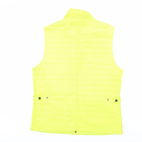 Nautica Men's Yellow Padded Puffer Waistcoat L