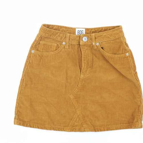 BDG Women's Brown Corduroy Mini Skirt XS