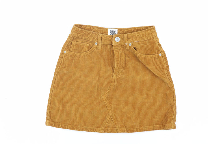 BDG Women's Brown Corduroy Mini Skirt XS