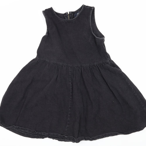 Noisy May Women's Black Denim Smock Dress S
