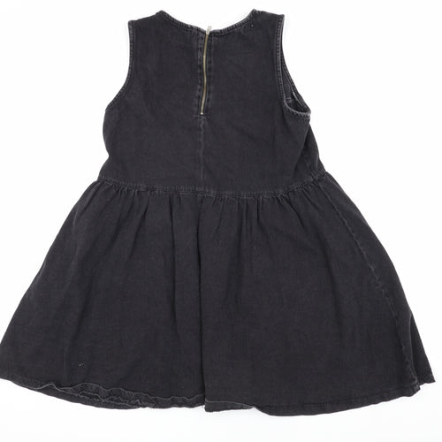Noisy May Women's Black Denim Smock Dress S