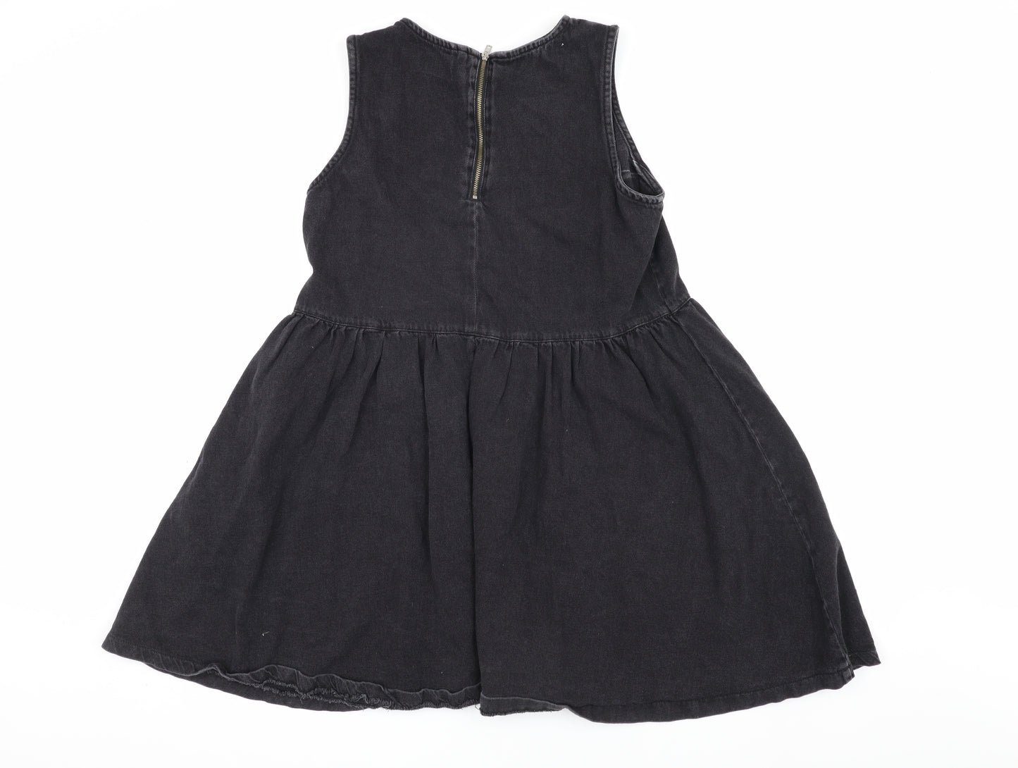 Noisy May Women's Black Denim Smock Dress S