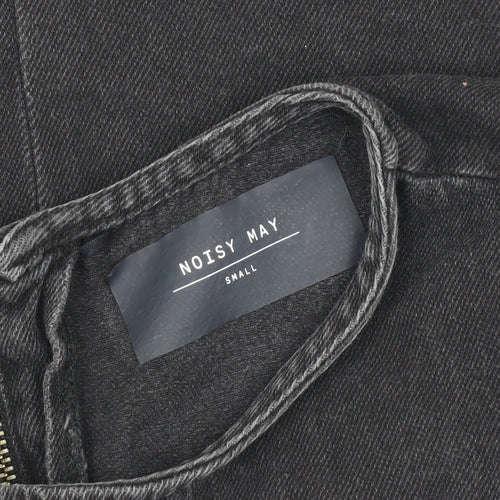 Noisy May Women's Black Denim Smock Dress S