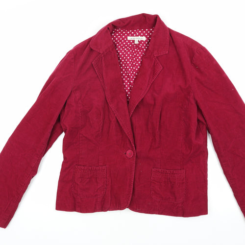 Laura Ashley Red Corduroy Blazer Women’s UK 16