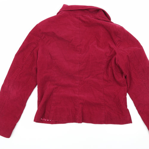 Laura Ashley Red Corduroy Blazer Women’s UK 16