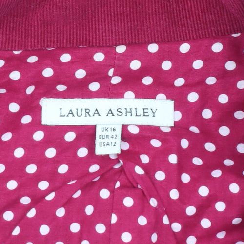 Laura Ashley Red Corduroy Blazer Women’s UK 16