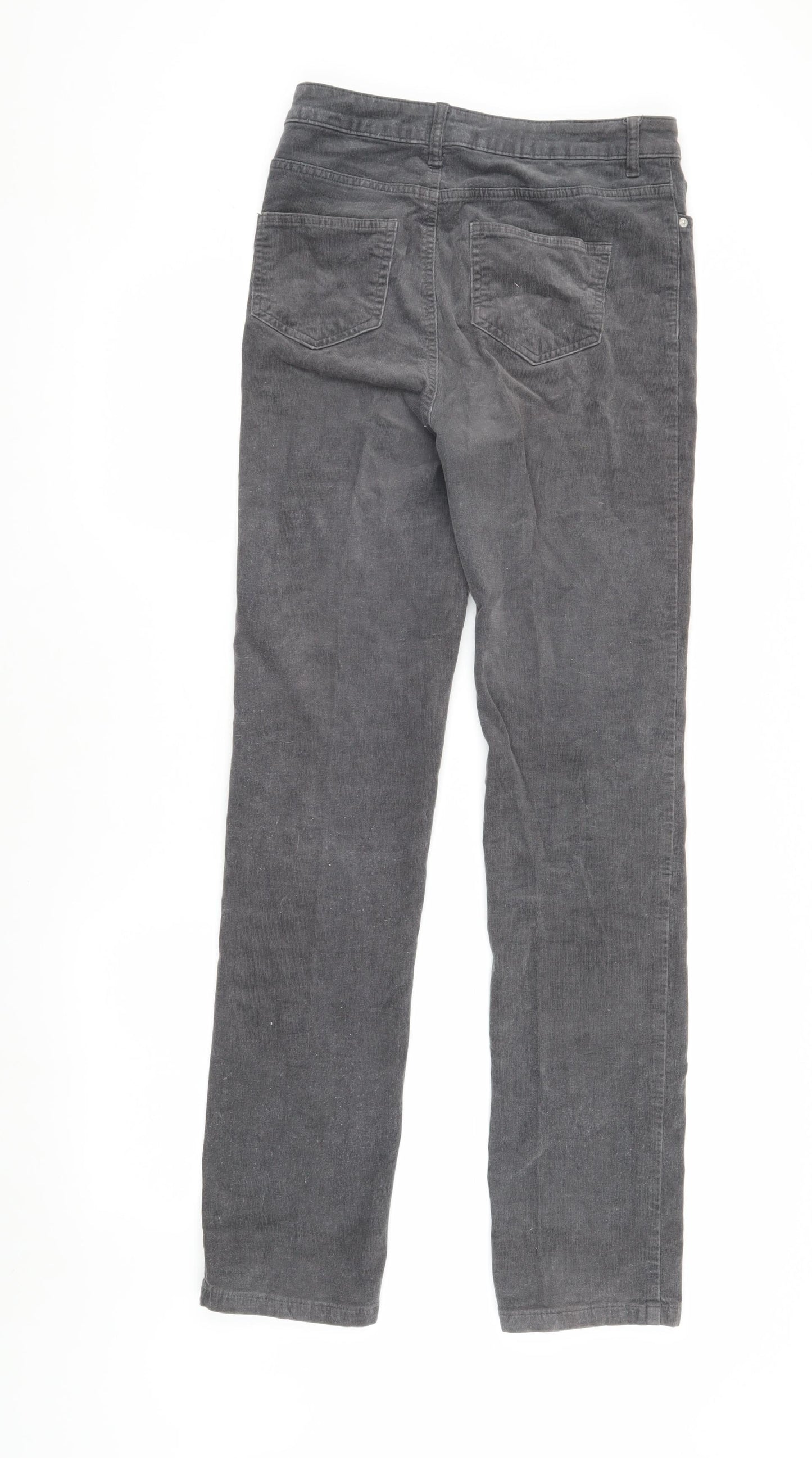 Marks and Spencer Women's Grey Corduroy Trousers Size 10