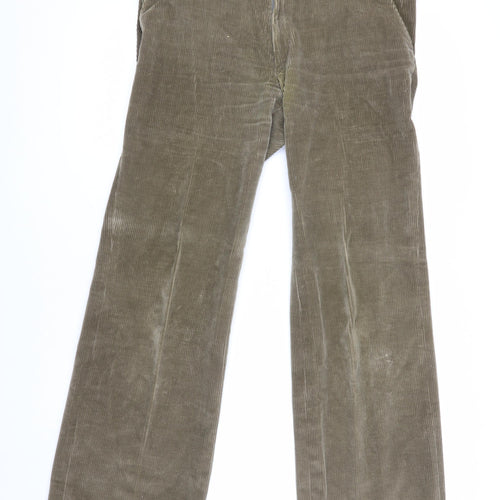 Rex Men's Brown Corduroy Trousers, Size 32