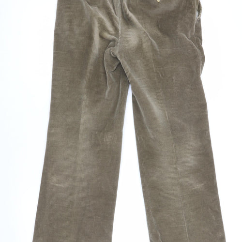 Rex Men's Brown Corduroy Trousers, Size 32