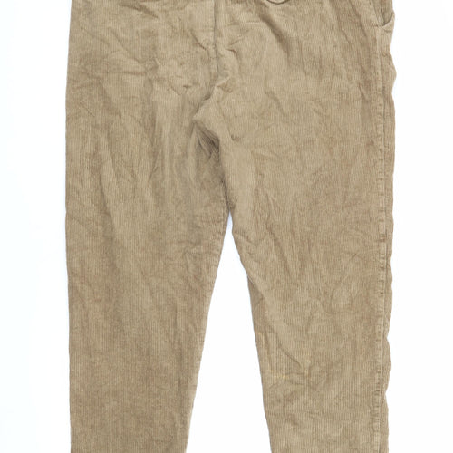 Union Works Men's Brown Corduroy Trousers Size 40