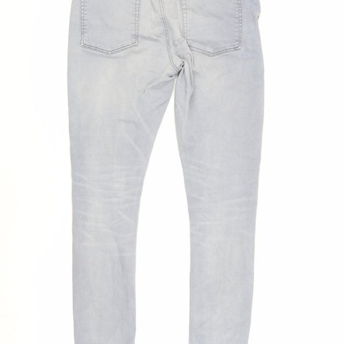 River Island Men's Grey Skinny Jeans Size 34