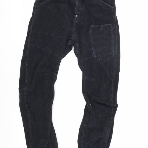 G-Star Raw Men's Black Cargo Trousers, Size 32