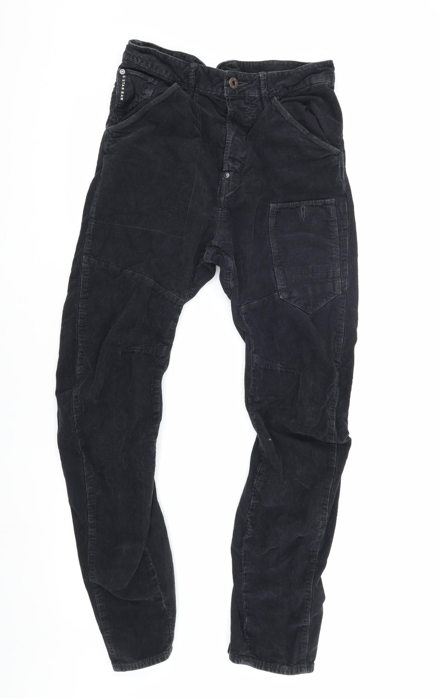 G-Star Raw Men's Black Cargo Trousers, Size 32