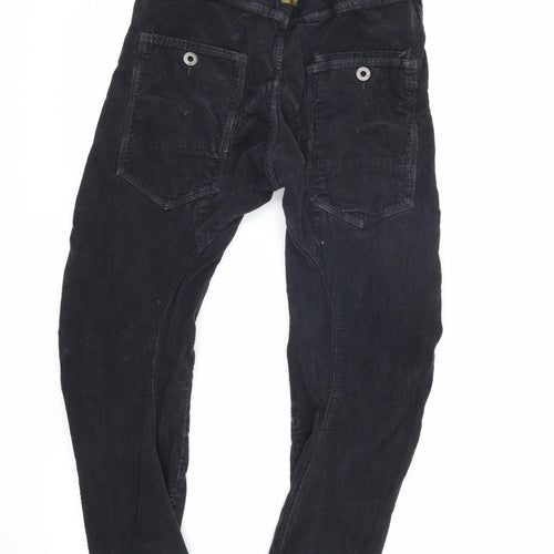 G-Star Raw Men's Black Cargo Trousers, Size 32