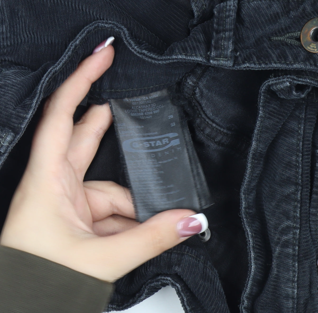 G-Star Raw Men's Black Cargo Trousers, Size 32