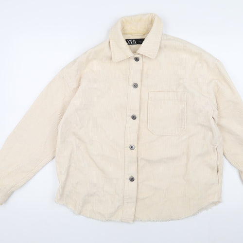 Zara Women's Beige Corduroy Shacket XS