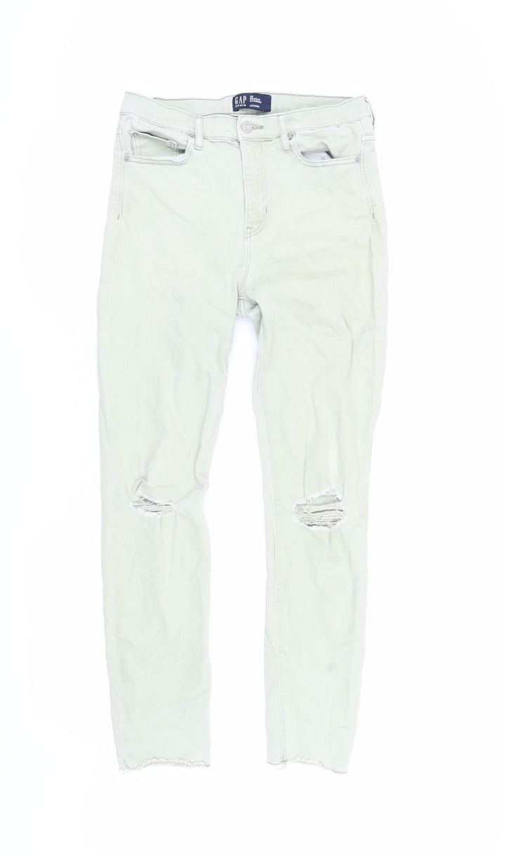 Gap Women’s Grey Jegging Jeans Size 8, Distressed Style