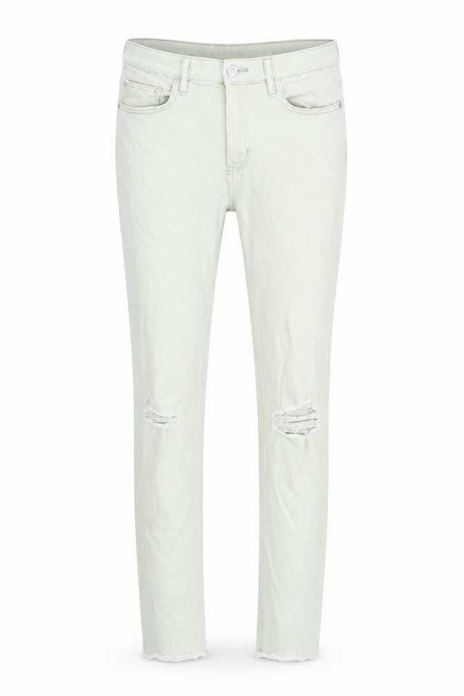 Front view of Gap Women’s Grey Jegging Jeans, size UK 8, Distressed Style