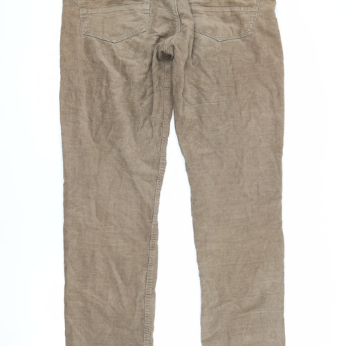 Montego Men's Brown Corduroy Trousers, Size 33