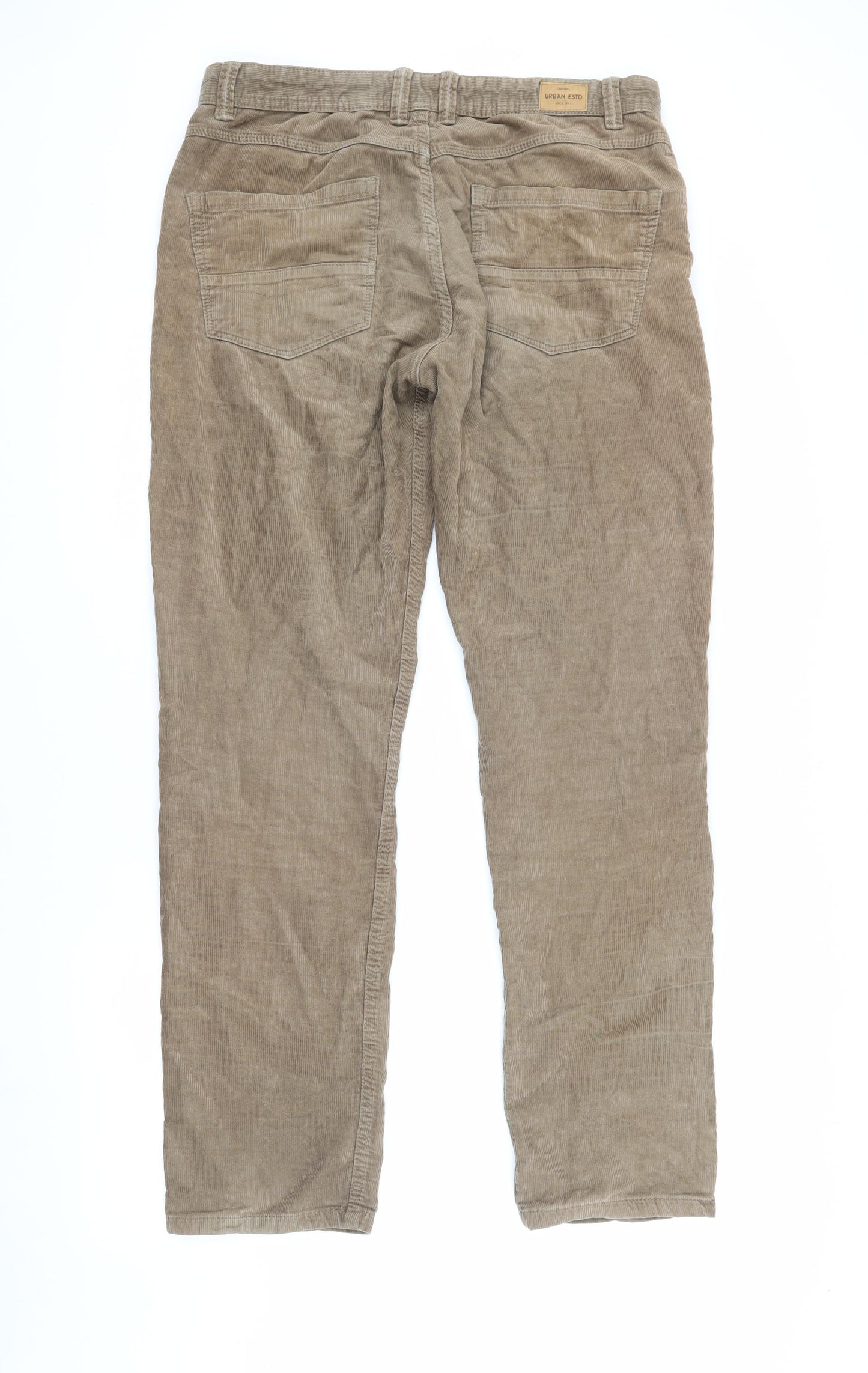 Montego Men's Brown Corduroy Trousers, Size 33