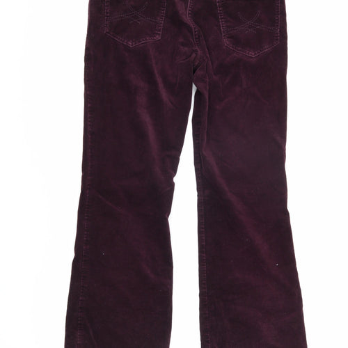 Marks and Spencer Women's Purple Corduroy Trousers 12