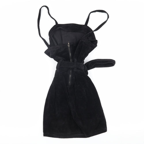 PrettyLittleThing Black Corduroy Women's Dress Size 6