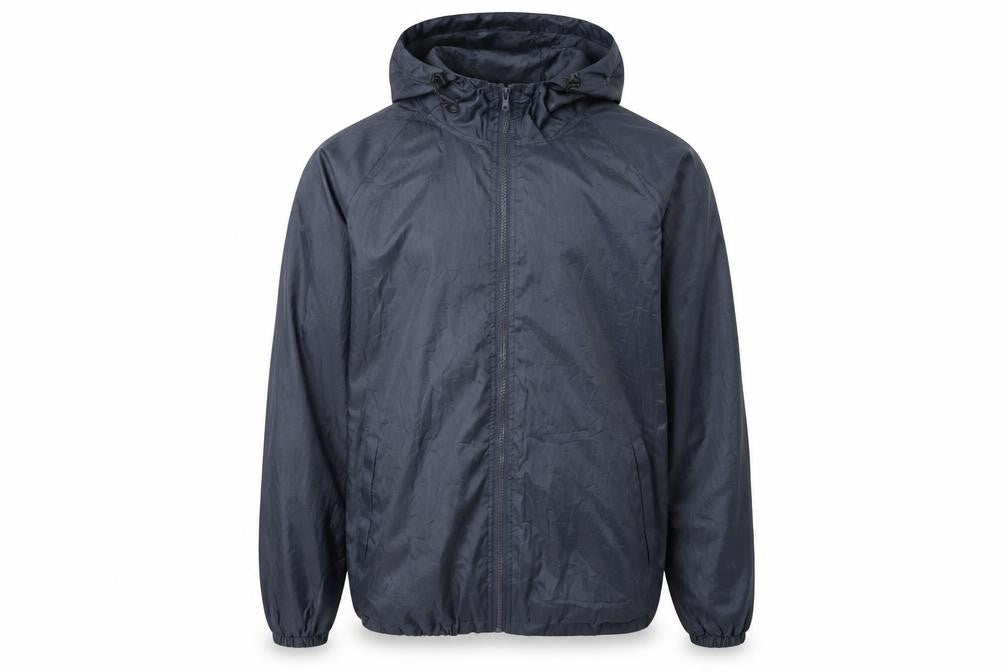 Front view of Outdoor Sportswear Men's Blue Windbreaker Jacket L