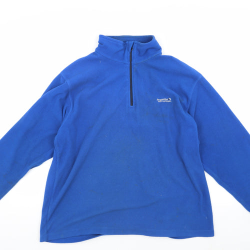 Regatta Mens Blue XL Fleece 1/4 Zip Sweatshirt
