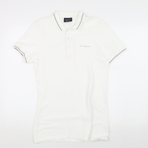 McKenzie Men's White Polo Shirt, Size S, Casual Cotton