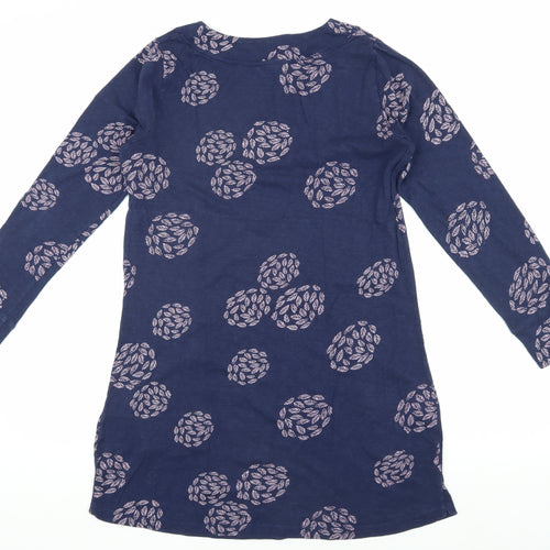 White Stuff Women's Blue Floral Tunic, Size 10