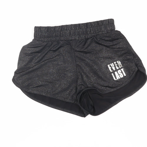 Everlast Girls Black Activewear Shorts Age 7-8