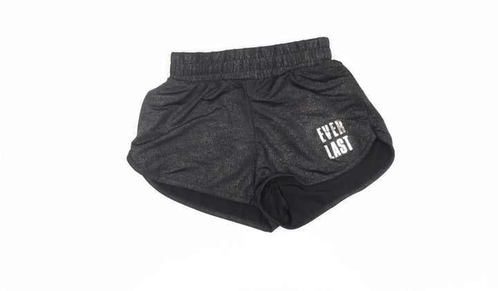 Everlast Girls Black Activewear Shorts Age 7-8