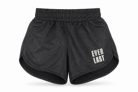 Front view of Everlast girls’ black activewear shorts age 7-8