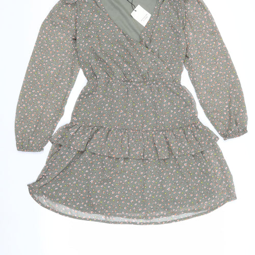 Jacqueline de Yong Women's Floral Wrap Dress Size 6