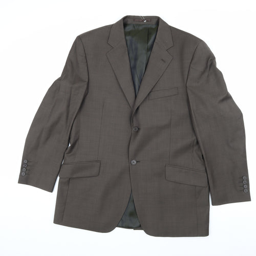 Daniel Hechter Men's Brown Wool Blazer, Size 40S