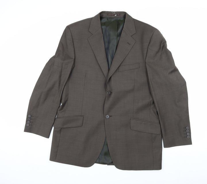 Daniel Hechter Men's Brown Wool Blazer, Size 40S
