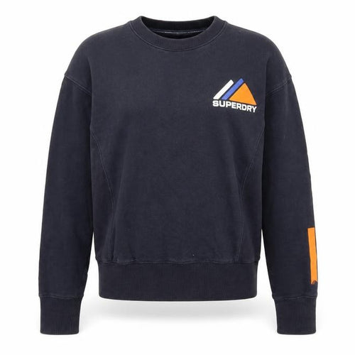 Superdry Women's Black Sweatshirt UK 8 with Logo Accents