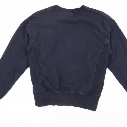 Superdry Women's Black Sweatshirt UK 8 with Logo Accents