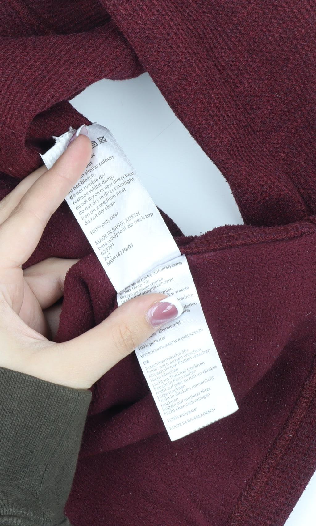 Mountain Warehouse Men's Red 1/4 Zip Fleece Sweatshirt L