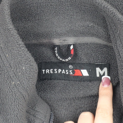 Trespass Men's Black Fleece Jacket, Size M, Full Zip
