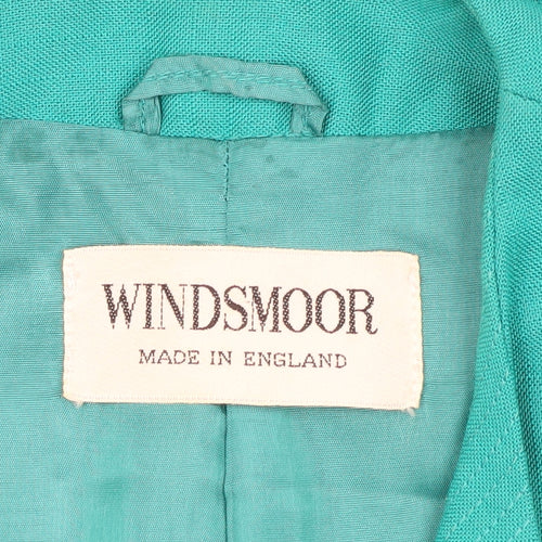 Windsmoor Women's Green Suit Jacket Size 10