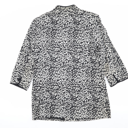 Viyella Women's Black Animal Print Jacket Size 12