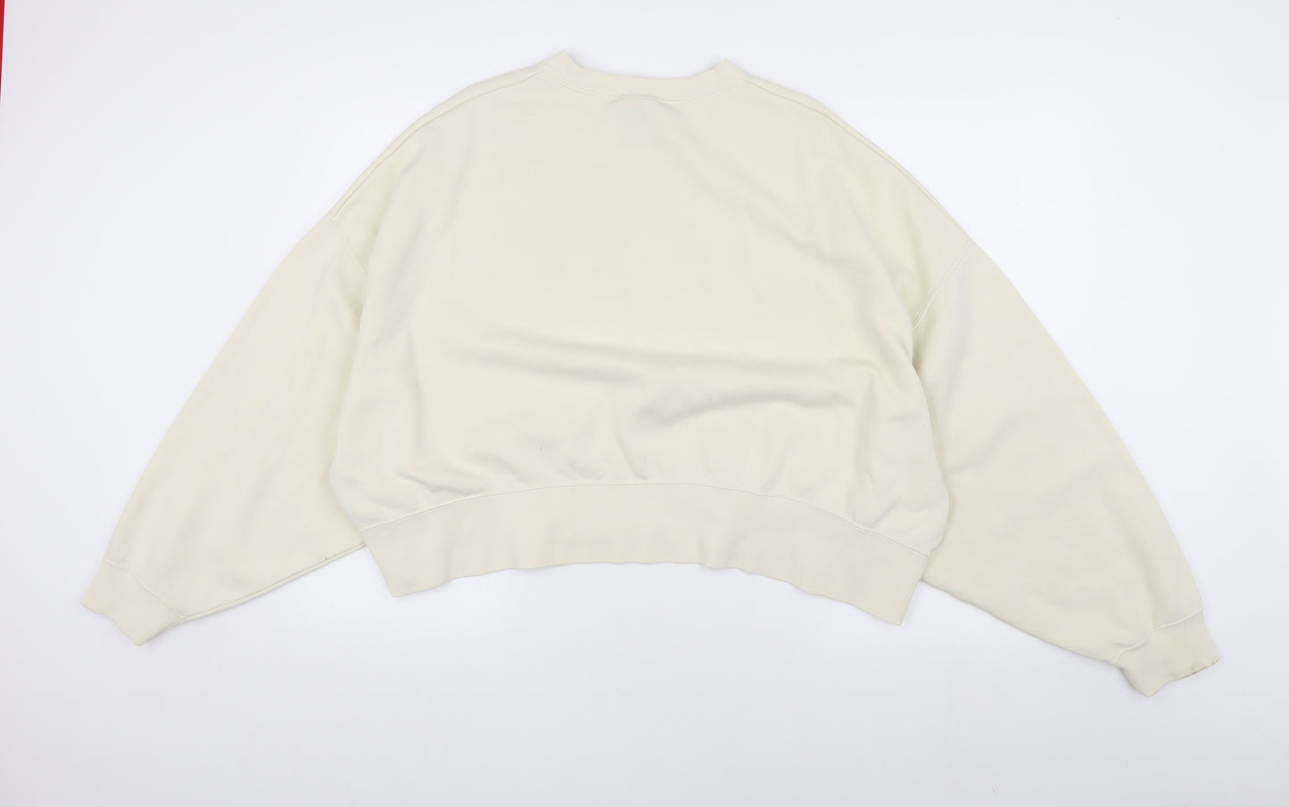 Nike Women's Ivory Pullover Sweatshirt, Size L, Logo Accent