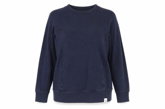 Front view of Adidas Women's Blue Pullover Sweatshirt, size 12