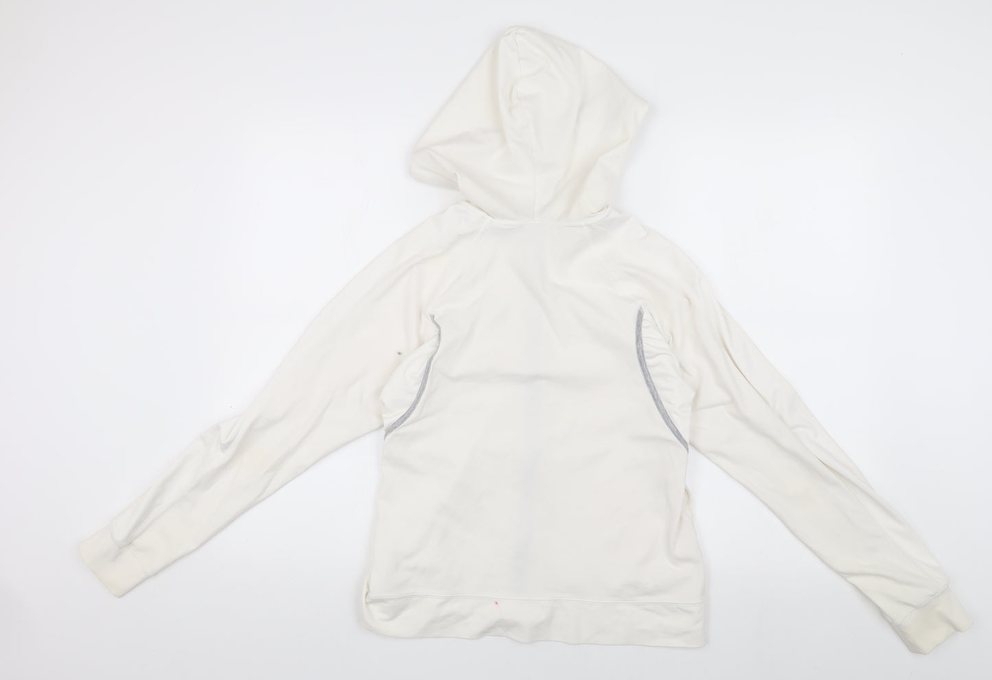 Champion Women's White Basic Jacket, Size S, Hooded