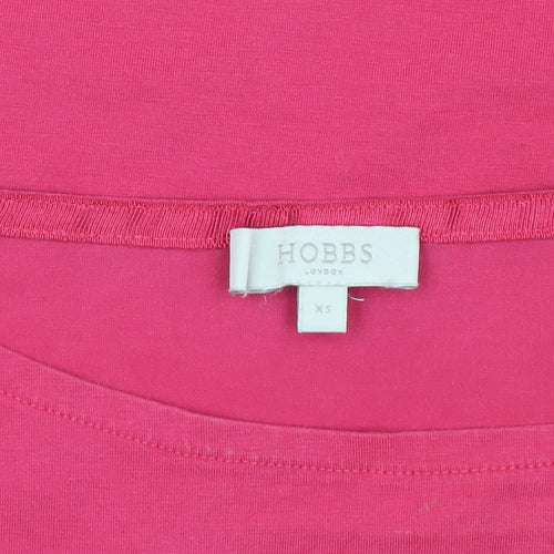 Hobbs Women's Pink Blouse Bell Sleeve XS