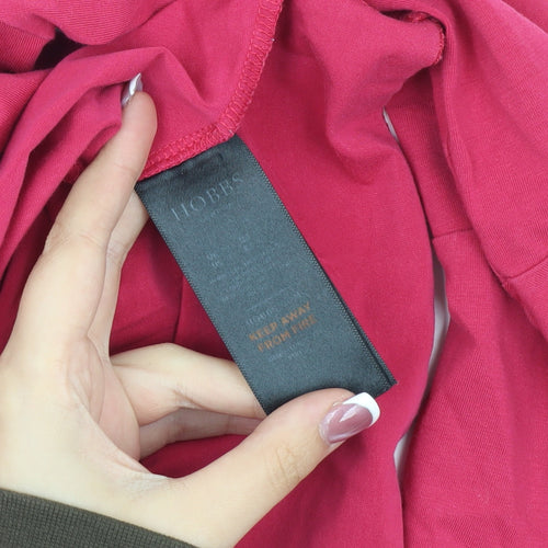 Hobbs Women's Pink Blouse Bell Sleeve XS