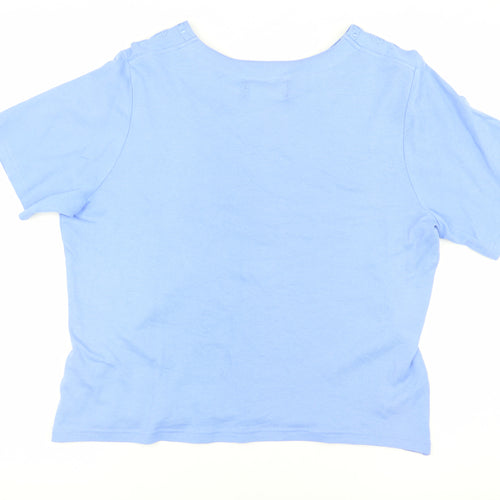 Honor Millburn Blue Women's Embroidered T-Shirt Size 10